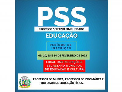 PROCESSO SELETIVO SIMPLIFICADO - EDUCAÇÃO - HOMOLOGAÇÃO E CLASSIFICAÇÃO